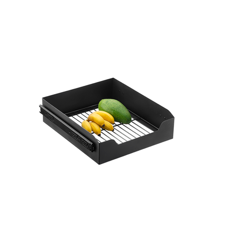 Gaveta Fruteira Deslizante Embutir Preta Master Schmitt 57cm