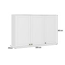 Ver imagem 3 de Armário Aéreo 3 Portas em Mdf para Lavanderia Branco Carraro