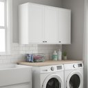 Ver imagem 1 de Armário Aéreo 3 Portas em Mdf para Lavanderia Branco Carraro