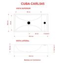 Ver imagem 3 de Kit Cuba Rl545 Roma com Torneira Luxo e Válvula Botão com Sifão e Flexível