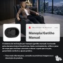 Ver imagem 4 de Poltrona do Papai Reclinável Massagem e Aquecimento Giratório Balanço 2 Porta Copos Gambon Pu Preto