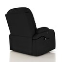 Ver imagem 2 de Poltrona do Papai Reclinável Massagem e Aquecimento Giratório Balanço 2 Porta Copos Gambon Pu Preto