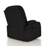Poltrona do Papai Reclinável Massagem e Aquecimento Giratório Balanço 2 Porta Copos Gambon Pu Preto - 8