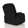 Poltrona do Papai Reclinável Massagem e Aquecimento Giratório Balanço 2 Porta Copos Gambon Pu Preto - 9