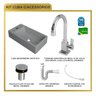 Kit Cuba Rl545 Roma com Torneira Luxo e Válvula Botão com Sifão e Flexível - 9