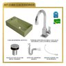 Kit Cuba Rl545 Roma com Torneira Luxo e Válvula Botão com Sifão e Flexível - 9
