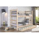 Ver imagem 1 de Treliche Beliche Reta com Cama Auxiliar Madeira Maciça sem Pintura