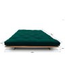 Sofá-cama Futon Slim S 02 Lugares Cor Verde FUTON BRASIL - 3