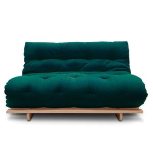 Sofá-cama Futon Slim S 02 Lugares Cor Verde FUTON BRASIL
