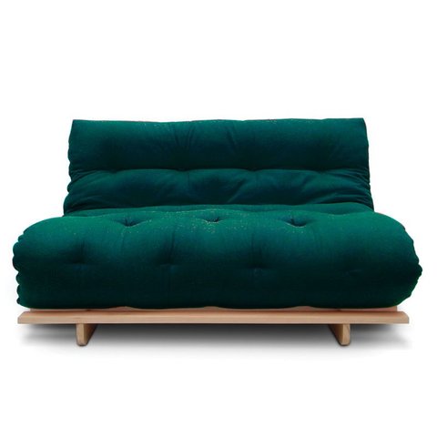 Sofá-cama Futon Slim S 02 Lugares Cor Verde FUTON BRASIL