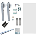 Ver imagem 1 de Kit Porta de Correr Fundo Primer 0,90x210 + Trilho Polido