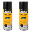 Ver imagem 1 de Kit 2 Tinta Spray Alta Temperatura Preto 350ml Vonder