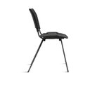 Ver imagem 2 de Cadeira Prisma Iso Fixa Preta pra Igreja Recpçao Sala de Espera Preto Plastica