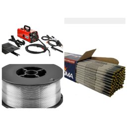 Máquina Sold Multproces 220v Kit 3 Itn Mig S Gás Ma Tig,140a - 1