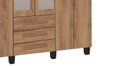 Ver imagem 3 de Roupeiro / Guarda Roupas 6 Portas com Espelhos Nas 2 Portas Centrais + 3 Gavetas Cor Canelato Trinob