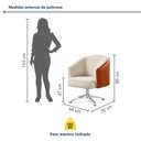 Ver imagem 3 de Kit 2 Poltronas Giratórias Linho Premium Base Alumínio Juliana