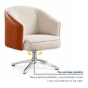 Ver imagem 6 de Kit 2 Poltronas Giratórias Linho Premium Base Alumínio Juliana