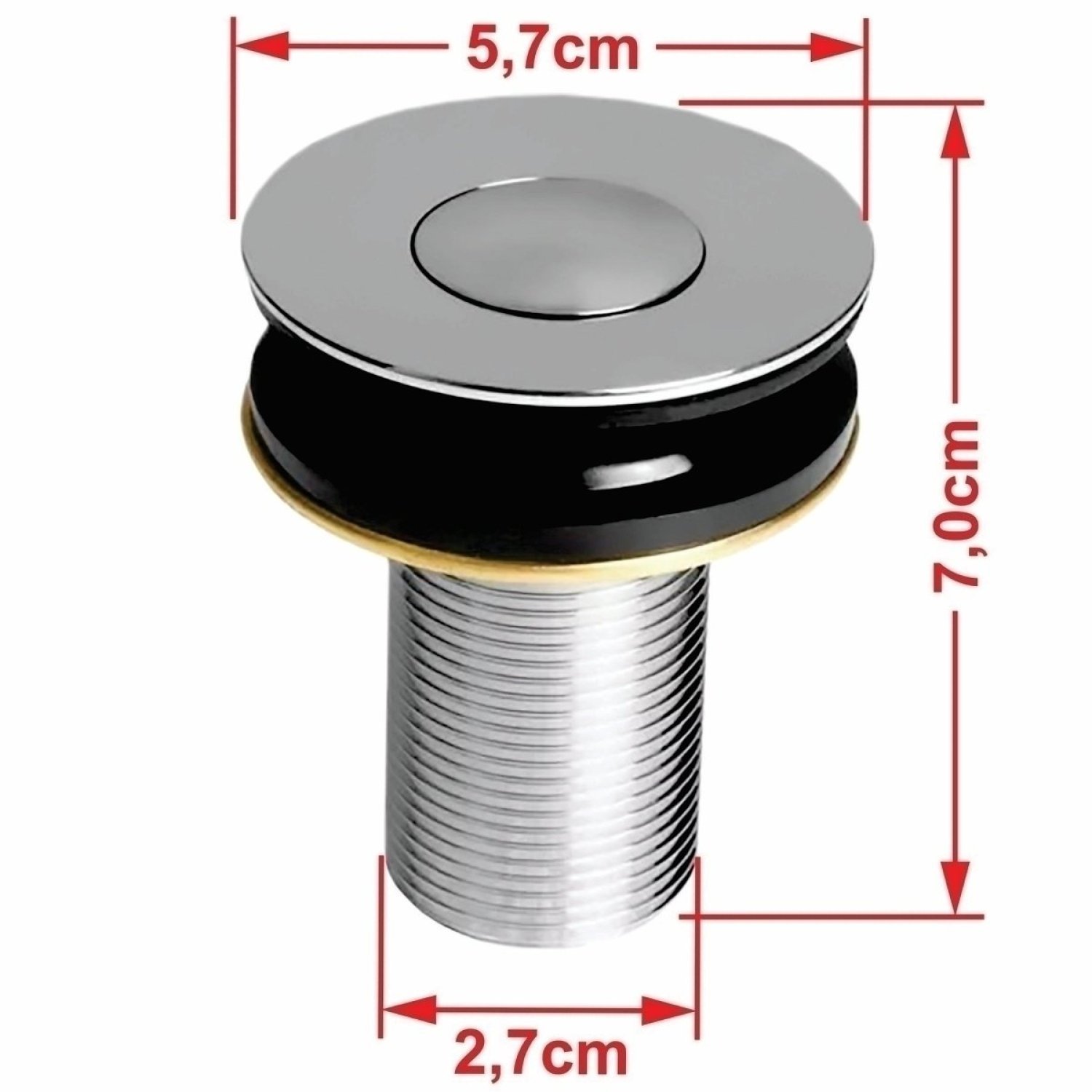 Kit Cuba Rl545 Roma com Torneira Luxo e Válvula Botão - 6