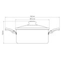 Ver imagem 5 de Caçarola Turim Alumínio Antiaderente Chumbo 20cm 2,8l Ptc2 - Tramontina 20261620