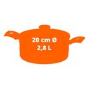 Ver imagem 6 de Caçarola Turim Alumínio Antiaderente Chumbo 20cm 2,8l Ptc2 - Tramontina 20261620