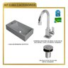 Kit Cuba Rl545 Roma com Torneira Luxo e Válvula Botão - 7