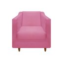 Ver imagem 2 de Poltrona Titânio Suede Rosa
