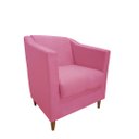 Ver imagem 1 de Poltrona Titânio Suede Rosa
