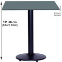 Ver imagem 4 de Mesa de Jantar Bistrô Zeta 2 Lugares Quadrada MDP 80cm Or Design