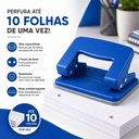 Ver imagem 4 de Perfurador de Papel 2 Furos Yeet Profissional 6mm Ate 10 Folhas Escritorio Escolar