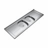 Pia Inox Plus 30 1,80m Cuba Dupla N4 Furo 3.1/2" Ghelplus - 1