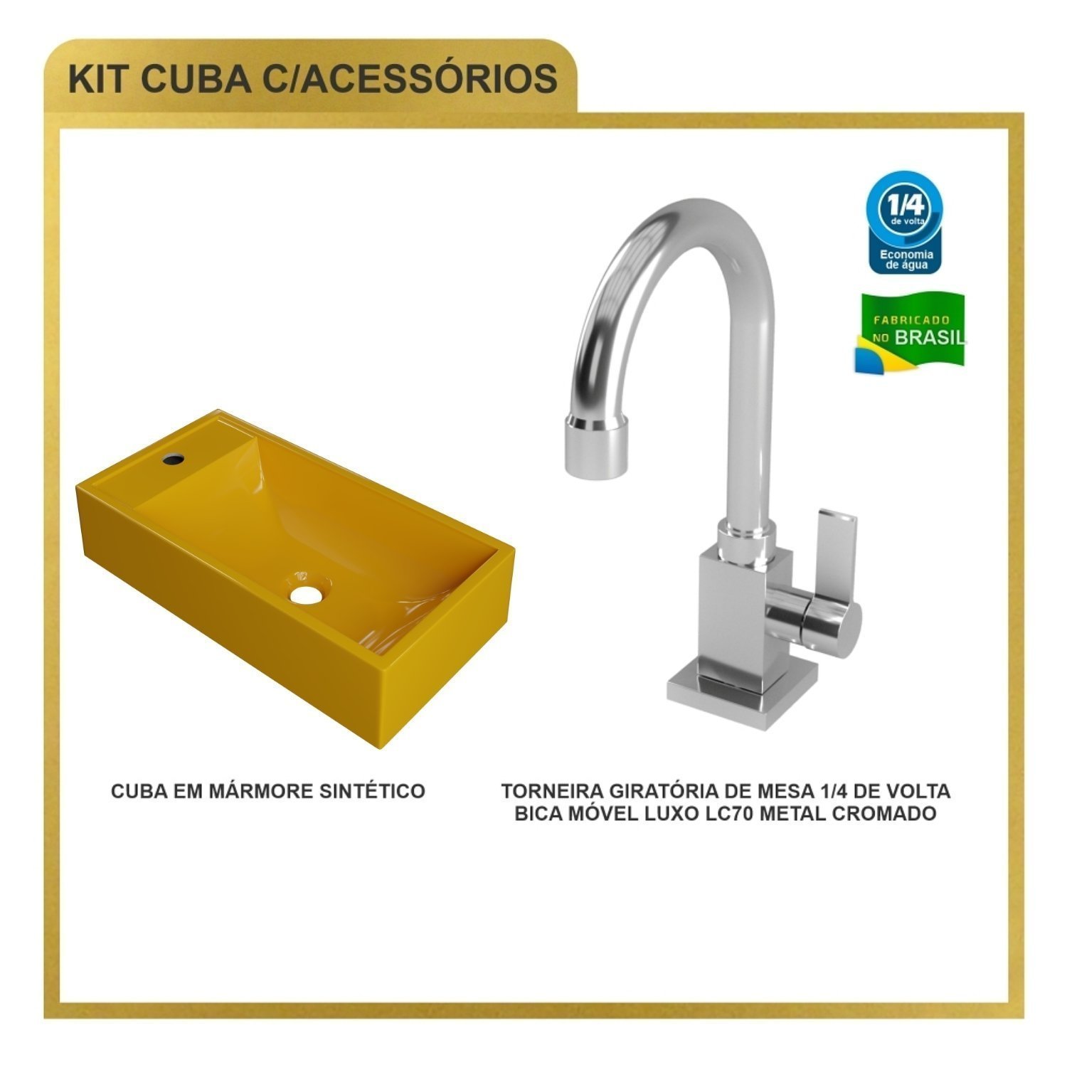 Kit Cuba Rl545 Roma com Torneira Luxo - 6