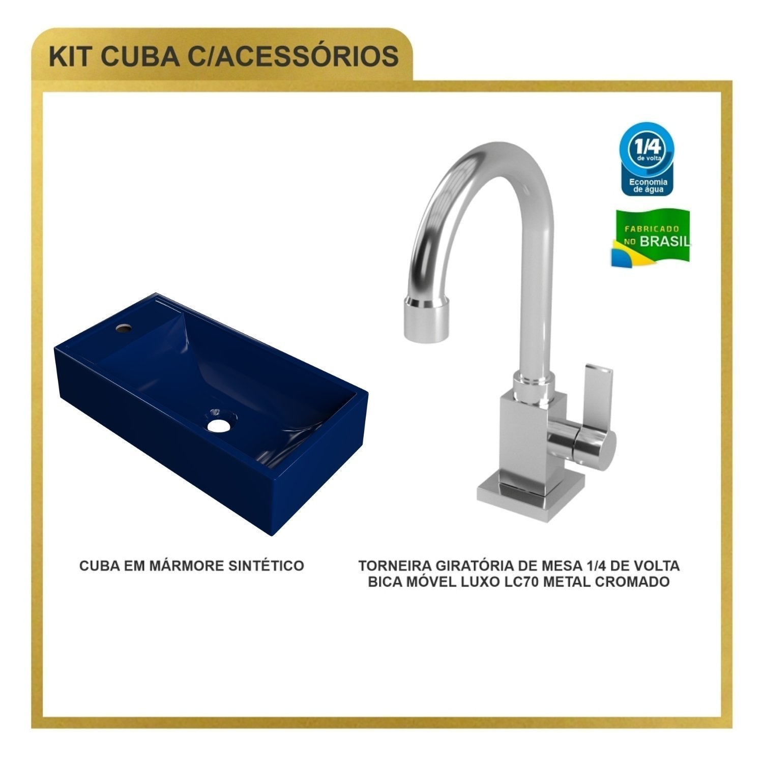 Kit Cuba Rl545 Roma com Torneira Luxo - 6