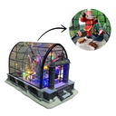 Ver imagem 2 de Vila Natalina em Estufa C/ Som e Movimento 15cm - Grillo