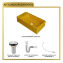 Ver mais imagens de Kit Cuba Rl545 Roma com Válvula Metal e Sifão com Flexível