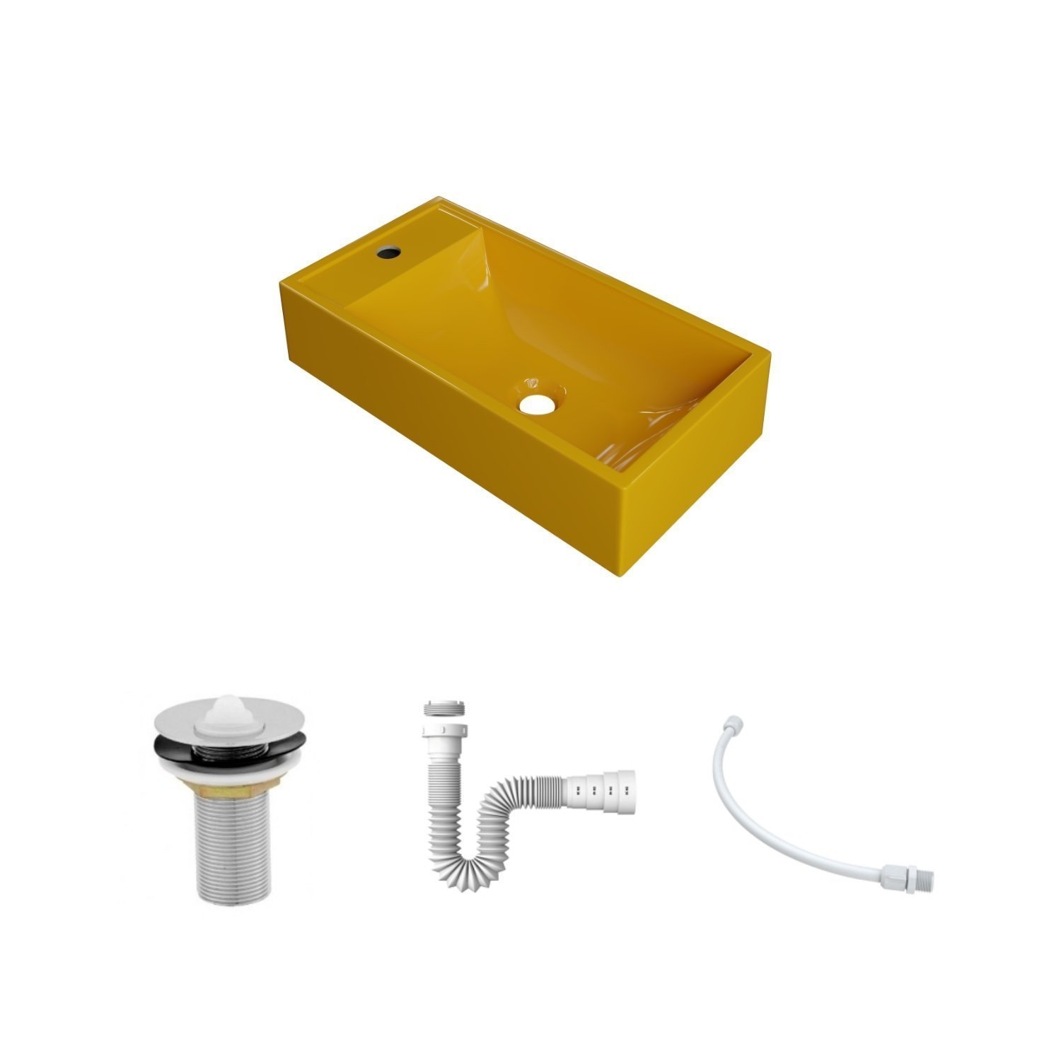 Kit Cuba Rl545 Roma com Válvula Metal e Sifão com Flexível - 2