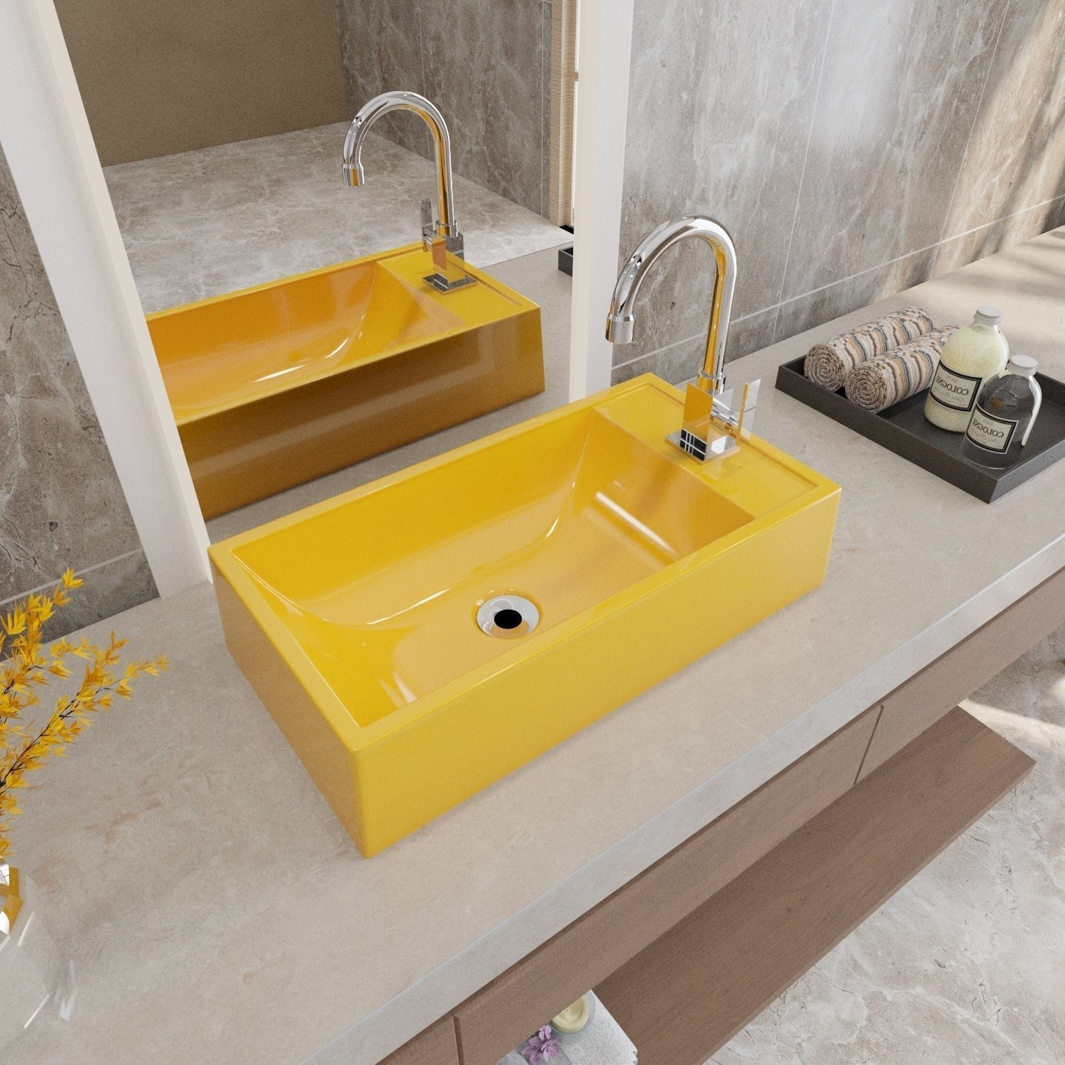 Kit Cuba Rl545 Roma com Válvula Metal e Sifão com Flexível - 9