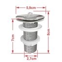 Ver imagem 5 de Kit Cuba Rl545 Roma com Válvula Metal e Sifão com Flexível