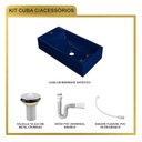 Ver mais imagens de Kit Cuba Rl545 Roma com Válvula Metal e Sifão com Flexível