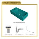 Ver mais imagens de Kit Cuba Rl545 Roma com Válvula Metal e Sifão com Flexível