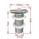 Ver imagem 5 de Kit Cuba Rl545 Roma com Válvula Metal e Sifão com Flexível