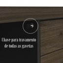 Ver imagem 6 de Mesa para Escritório 4 Gavetas Charuto/preto 006107 - Artany Móveis
