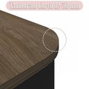 Ver imagem 7 de Mesa para Escritório 4 Gavetas Charuto/preto 006107 - Artany Móveis