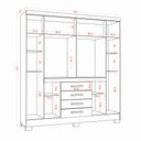 Ver imagem 3 de Guarda Roupa 8 Portas 4 Gavetas Nápole Aramóveis