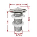 Ver imagem 5 de Kit Cuba Rl545 Roma com Válvula Metal e Sifão com Flexível