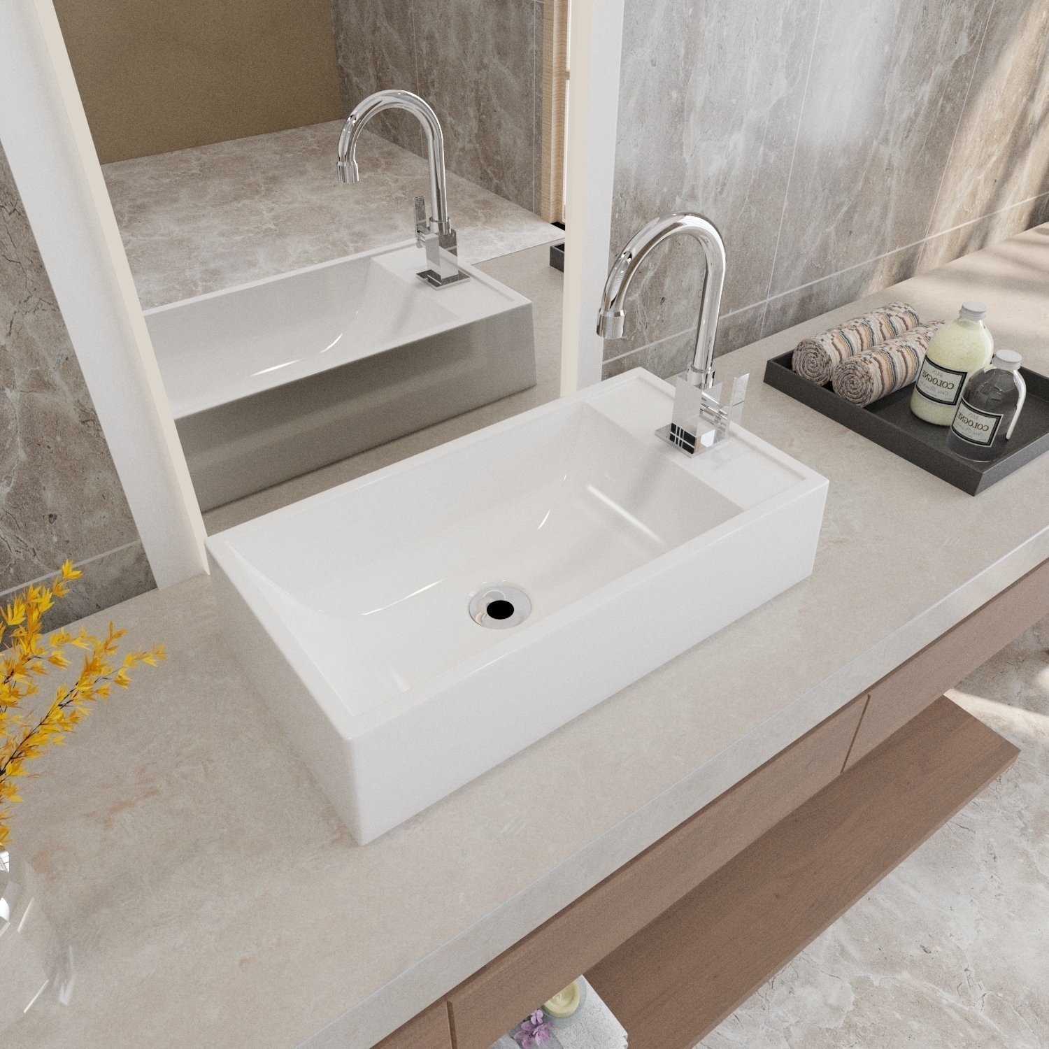 Kit Cuba Rl545 Roma com Válvula Metal e Sifão com Flexível - 9