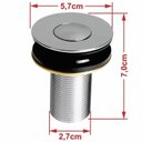 Ver imagem 5 de Kit Cuba Rl545 Roma com Válvula Botão e Sifão com Flexível