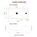 Ver imagem 4 de Kit Cuba Rl545 Roma com Válvula Botão e Sifão com Flexível