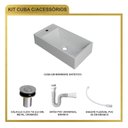 Ver mais imagens de Kit Cuba Rl545 Roma com Válvula Botão e Sifão com Flexível