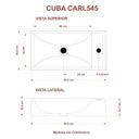 Ver imagem 4 de Kit Cuba Rl545 Roma com Válvula Click e Sifão e Flexível