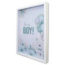 Ver imagem 2 de Quadro Cofre Porta Objetos Maternidade Baby Boy TaColado Moldura Madeira